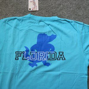 Women's Light Blue Florida Gators Pocket T-Shirt